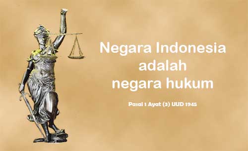 Pengertian Negara Indonesia adalah Negara Hukum