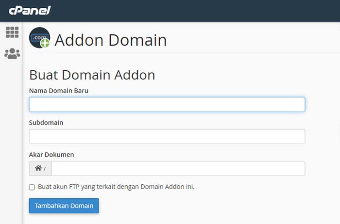 Membuat Addon Domain
