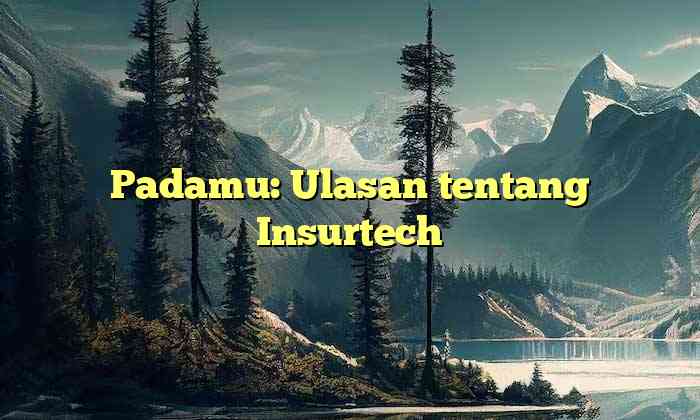 Padamu: Ulasan tentang Insurtech