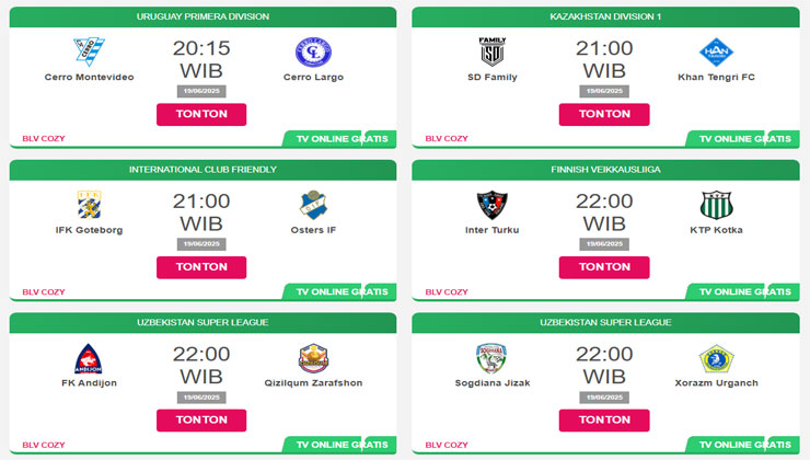 livetvonline menyaksikan sepak bola internasional